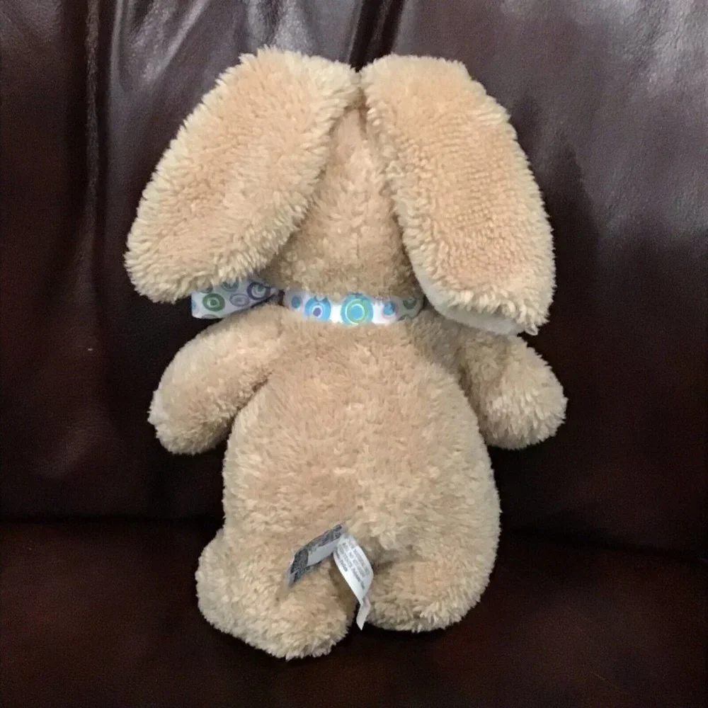 Gund Bunny Rabbit Easter‎ Plush 12 Inch Tan Floppy Ear  Stuffed Animal Bowtie